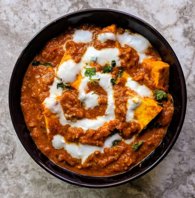 Paneer Makhni.