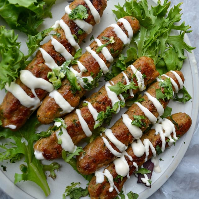 Chicken Seekh Kabab.